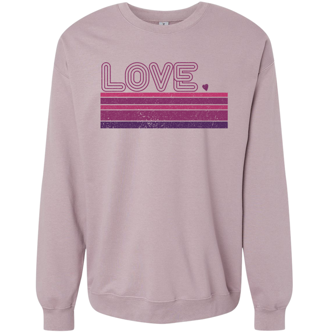 Love Stripe Dressing Festive Paragon crewneck