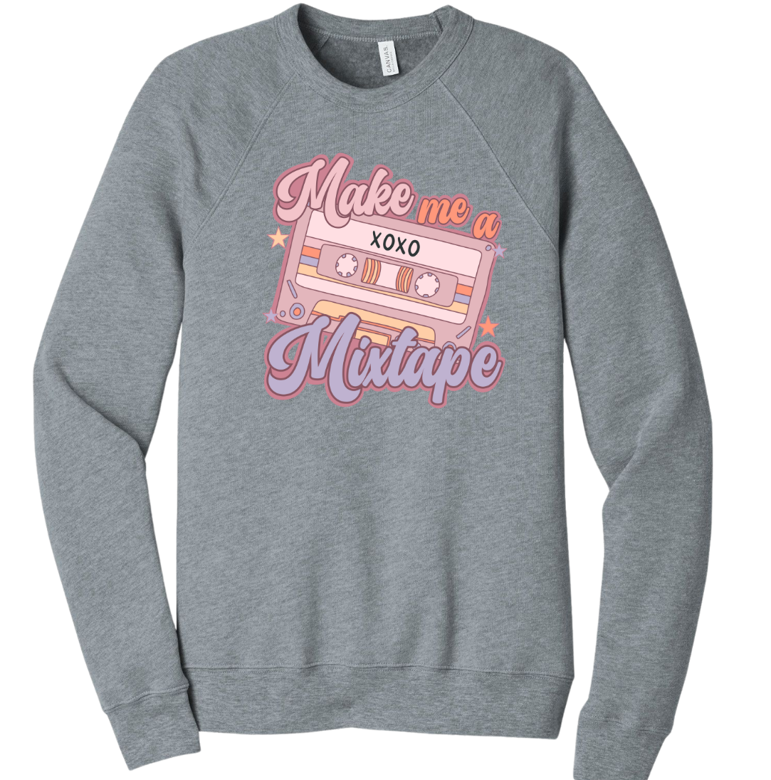 Make Me a Mixtape Dressing Festive grey crewneck