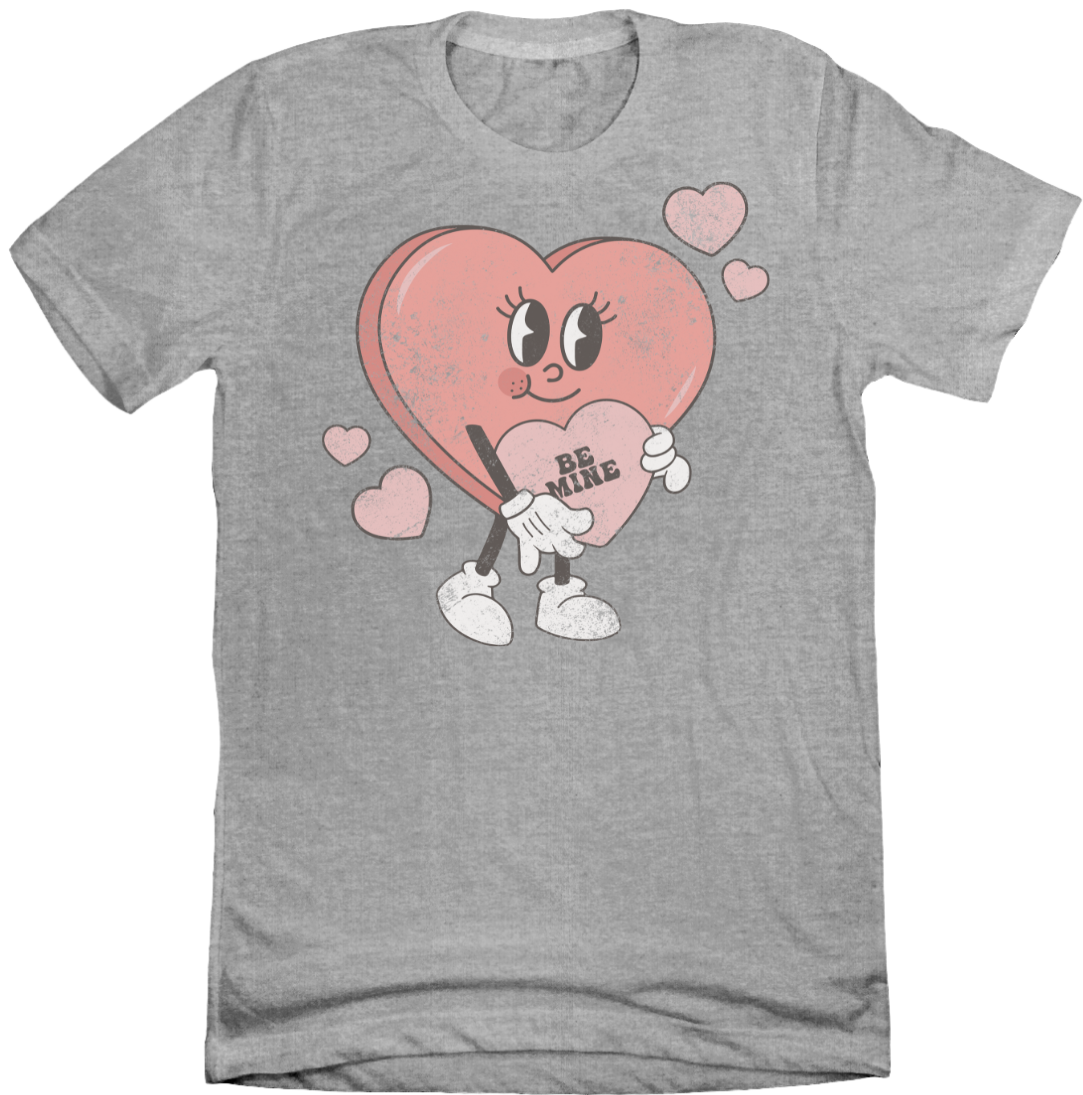 Retro Be Mine Dressing Festive grey T-shirt