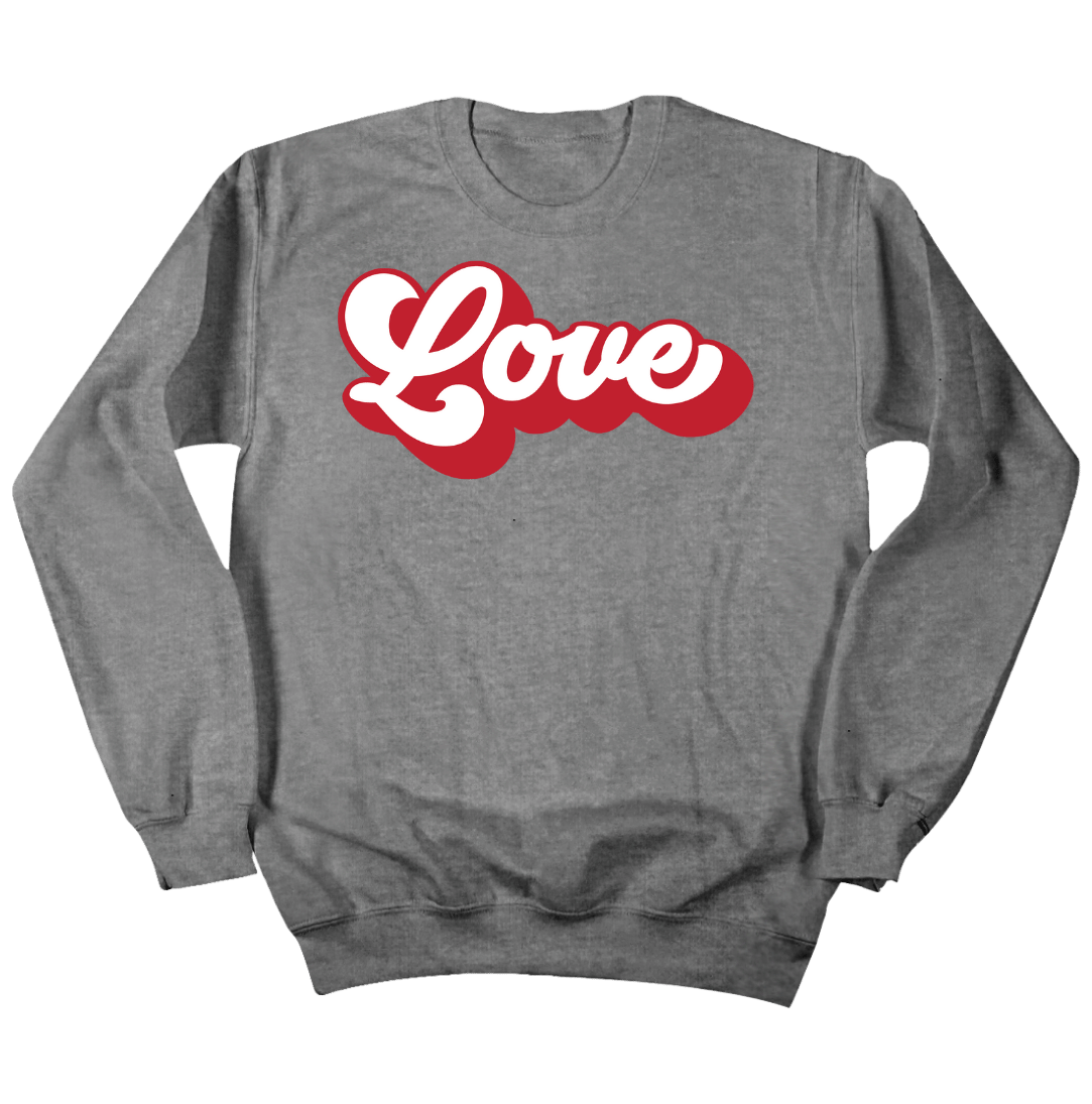 Retro Love Dressing Festive crewneck grey