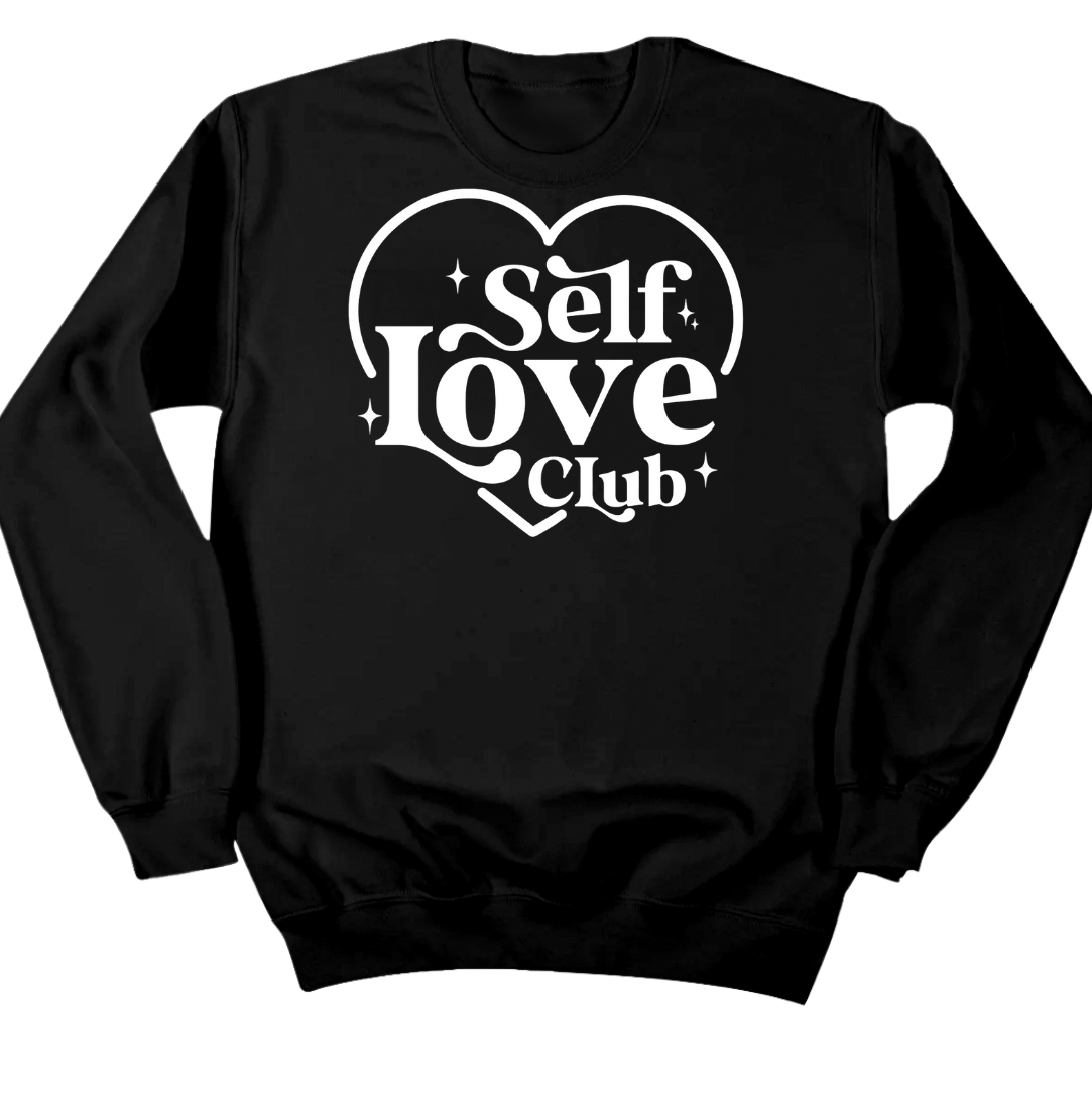 Self Love Club Dressing Festive black crew