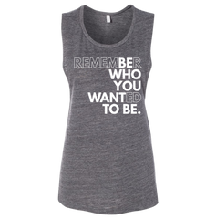 Be Who You Want to Be Dressing Festive grey tee