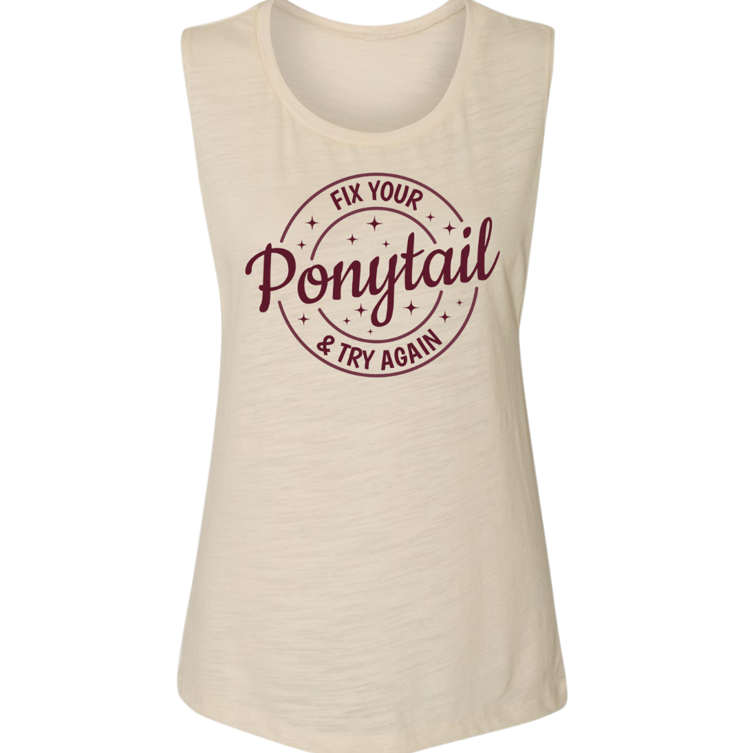 Fix Your Ponytail Dressing Festive oat tank