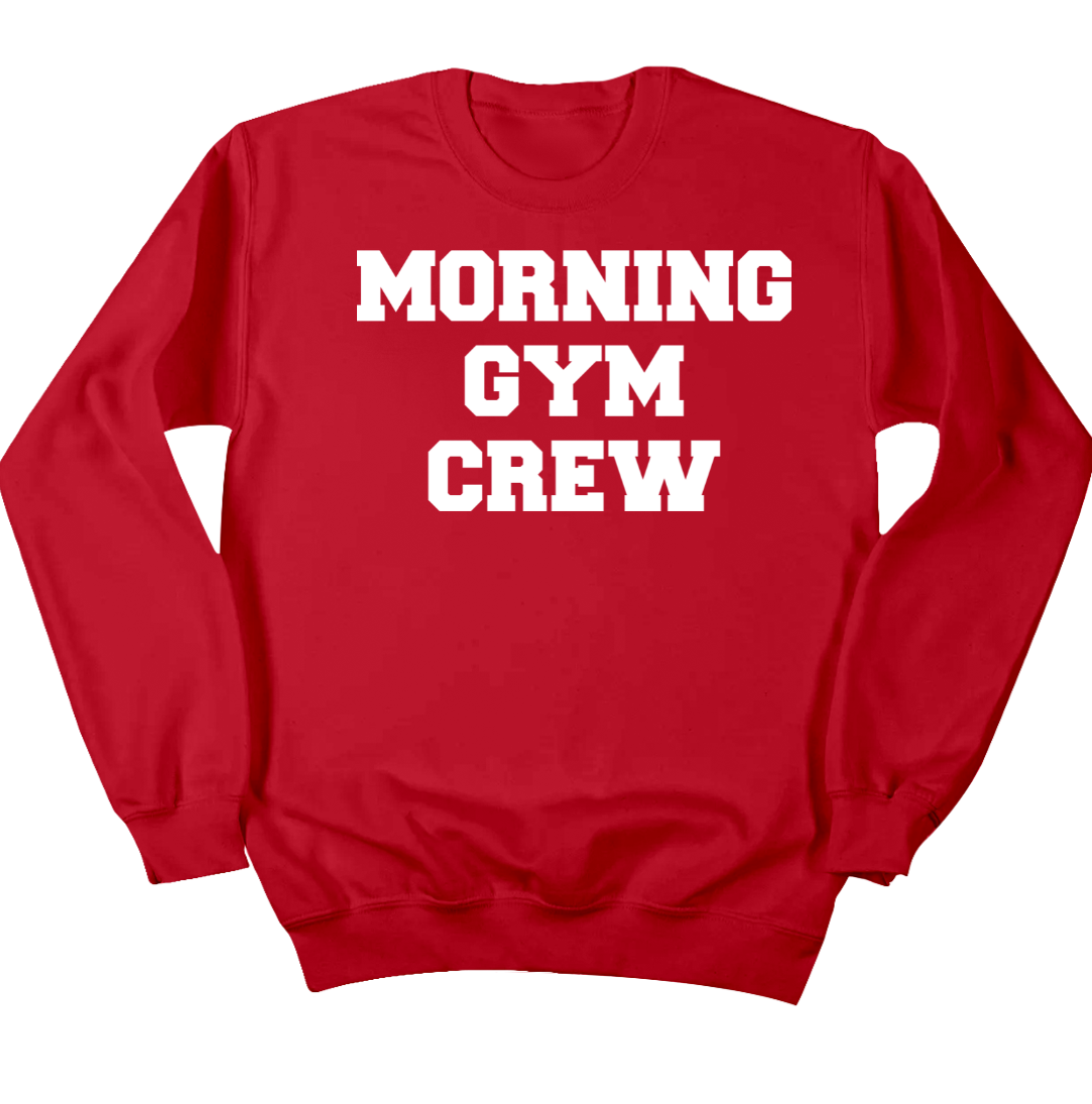Morning Gym Crew Dressing Festive crewneck red