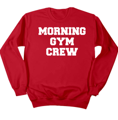Morning Gym Crew Dressing Festive crewneck red