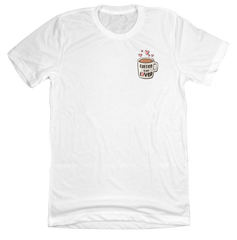 Coffee is my Lover Dressing Festive  white tee