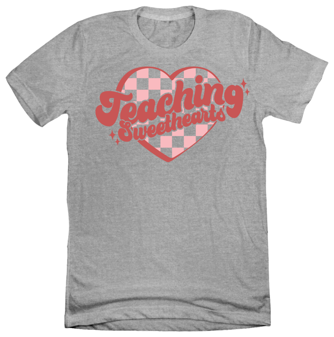 Teaching Sweethearts Dressing Festive grey tee
