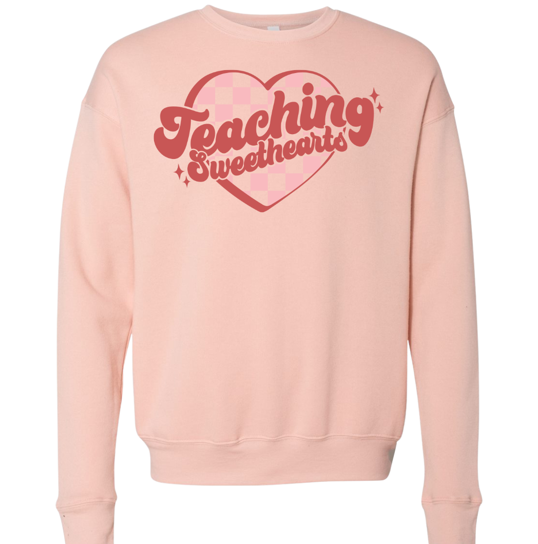 Teaching Sweethearts Dressing Festive peach crew