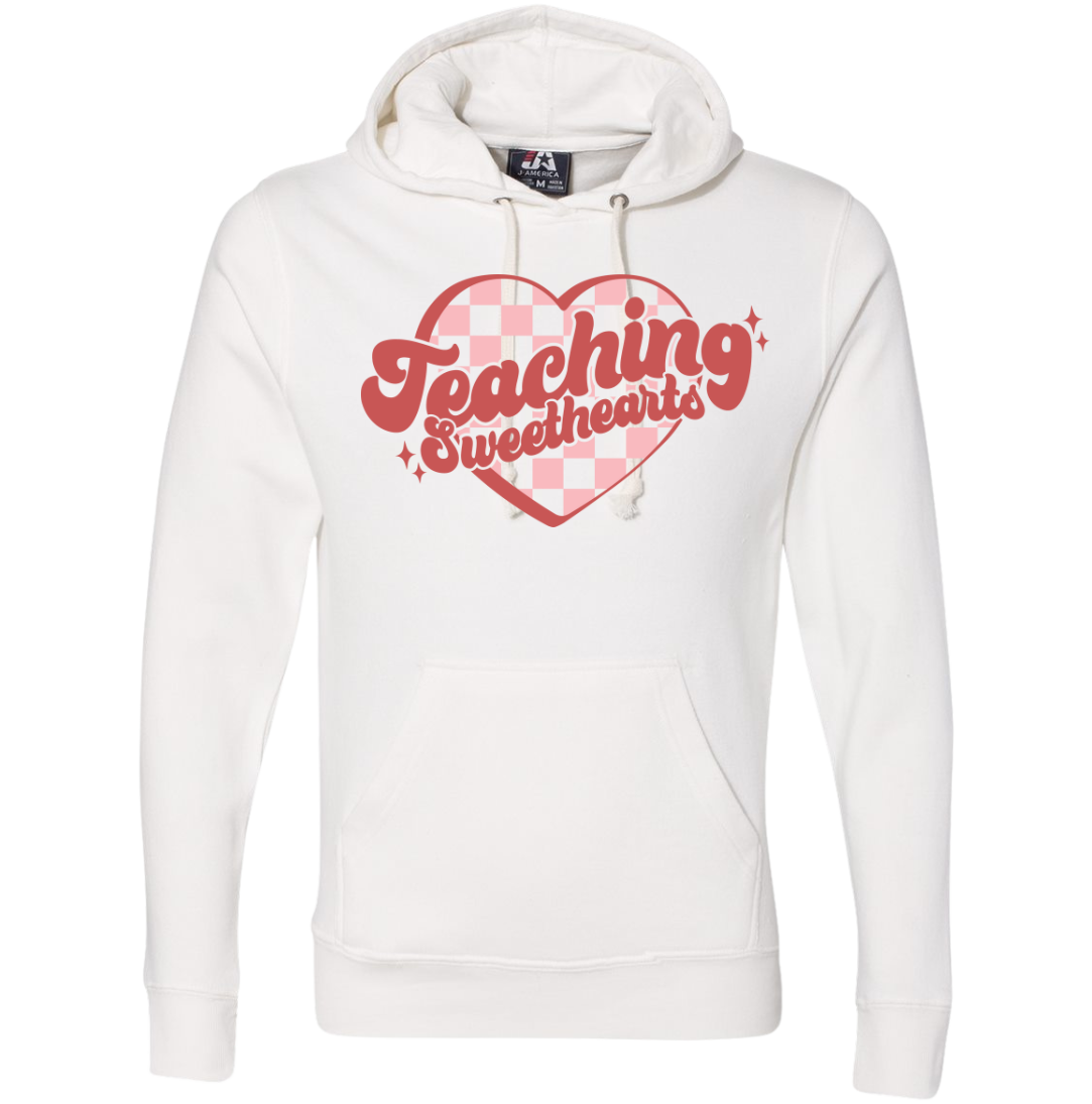 Teaching Sweethearts Dressing Festive white hoodie
