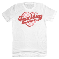 Teaching Sweethearts Dressing Festive white tee