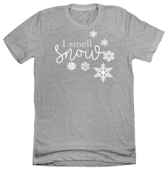 Dressing Festive I Smell Snow Girls of Star Hollow grey tee