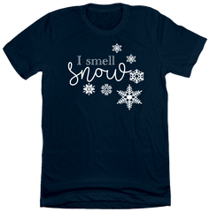 Dressing Festive I Smell Snow Girls of Star Hollow navy tee