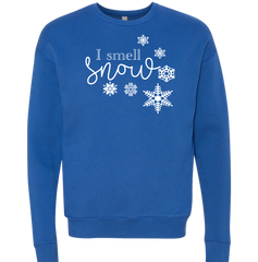 Dressing Festive I Smell Snow Girls of Star Hollow crew blue'
