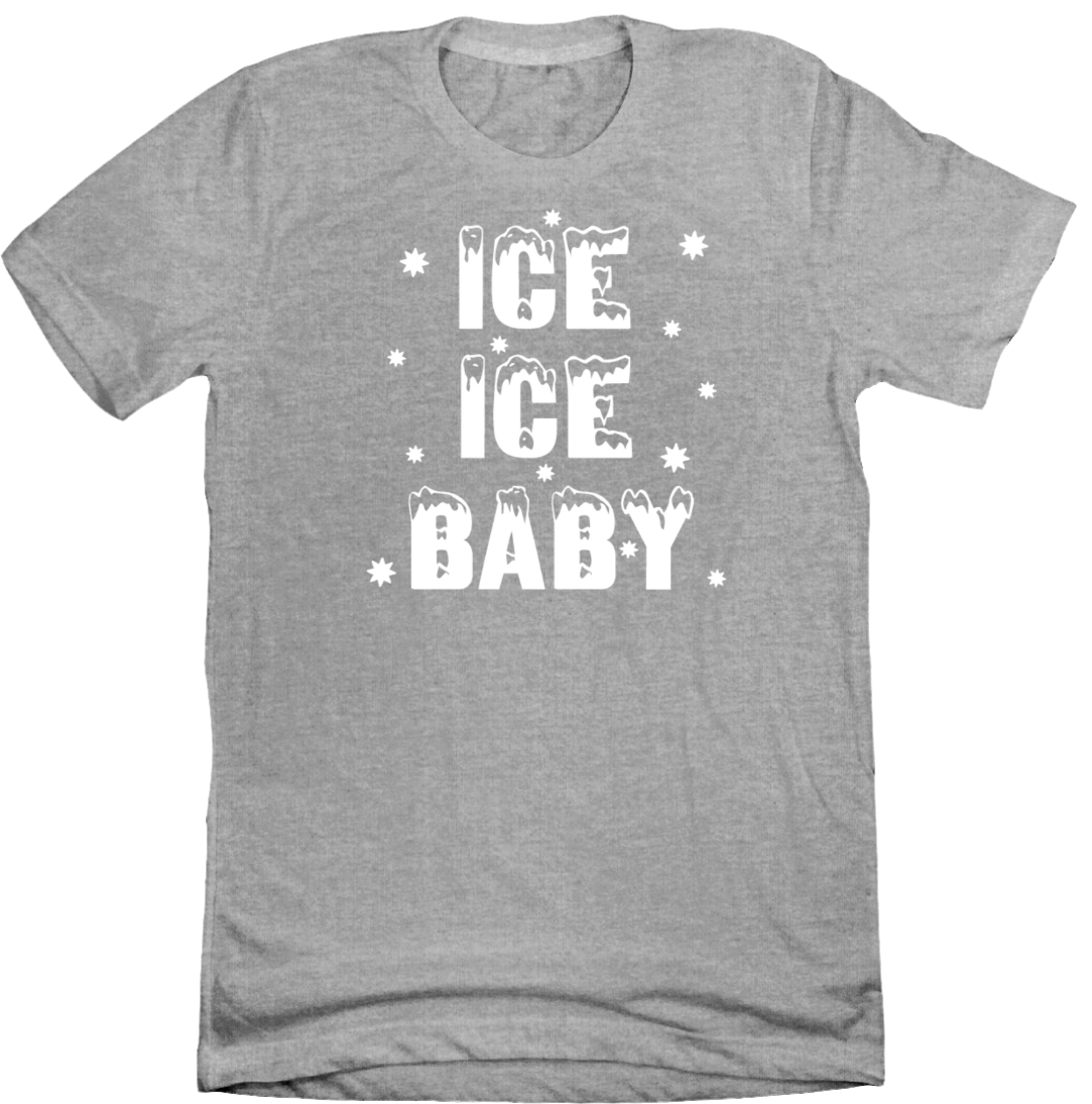 Dressing Festive Ice Ice Baby Grey tee