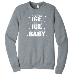 Dressing Festive Ice Ice Baby grey crew