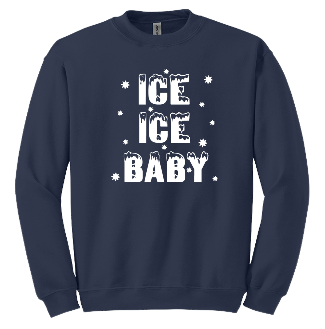 Dressing Festive Ice Ice Baby navy crew