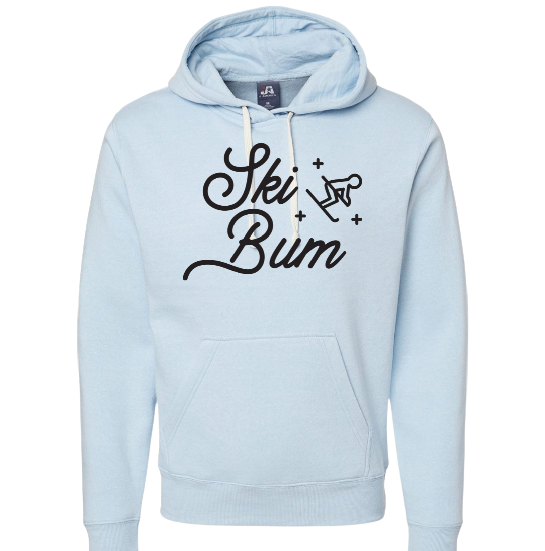 Ski Bum Dressing Festive light blue hoodie