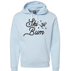 Ski Bum Dressing Festive light blue hoodie