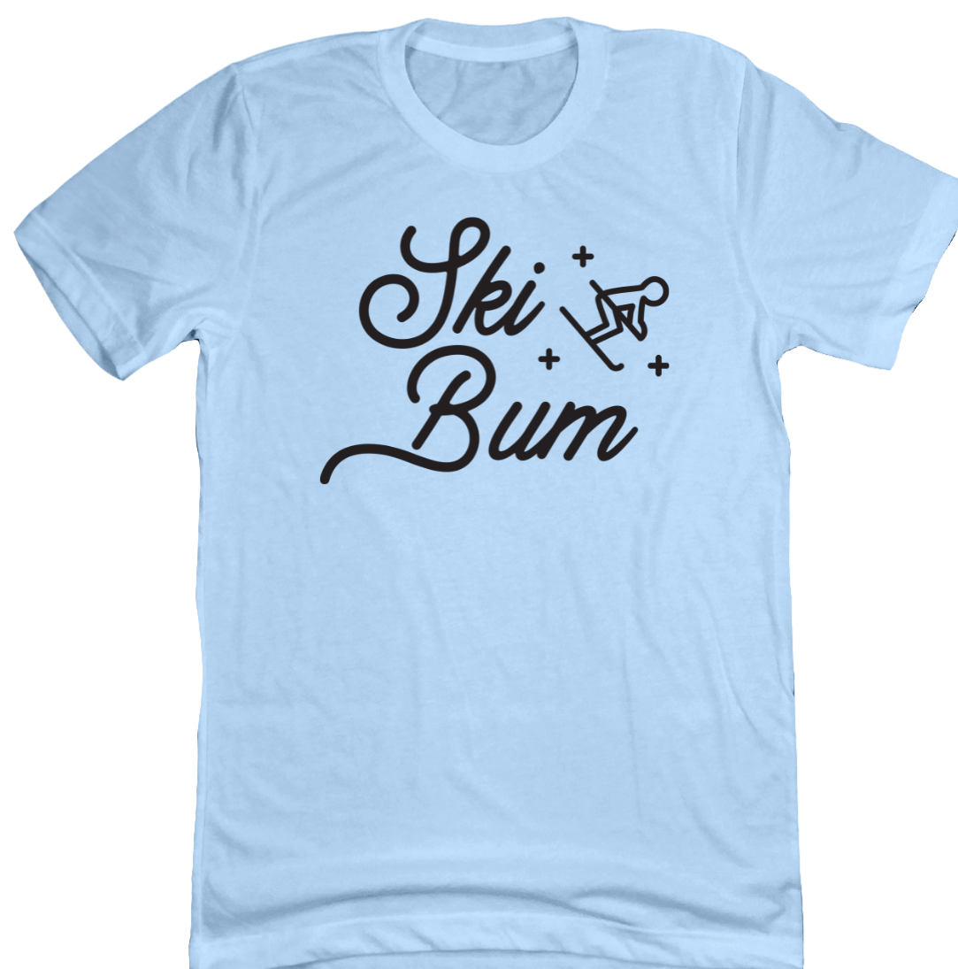 Ski Bum Dressing Festive light blue tee