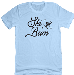 Ski Bum Dressing Festive light blue tee