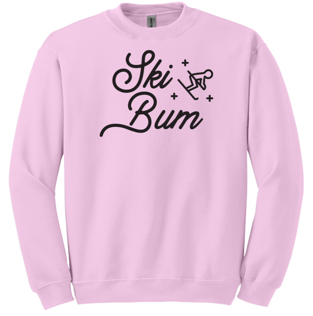 Ski Bum Dressing Festive pink crew