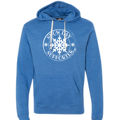Snow Day Supporter Dressing Festive blue hoodie