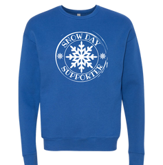 Snow Day Supporter Dressing Festive blue crew