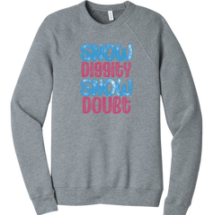 Snow Diggity Snow Doubt Dressing Festive grey tee