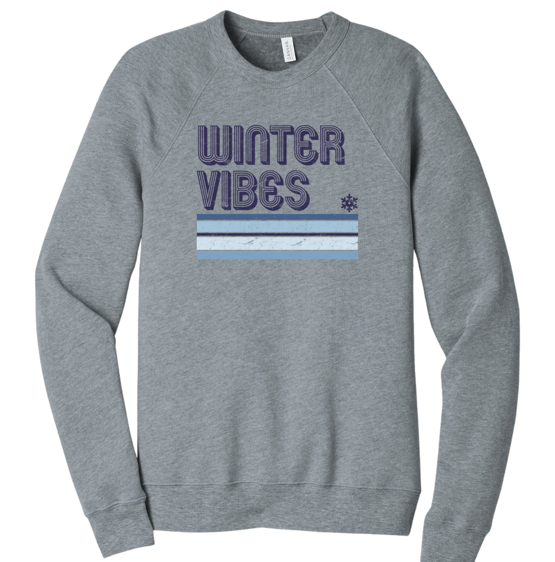 Winter Vibes Dressing Festive grey crew