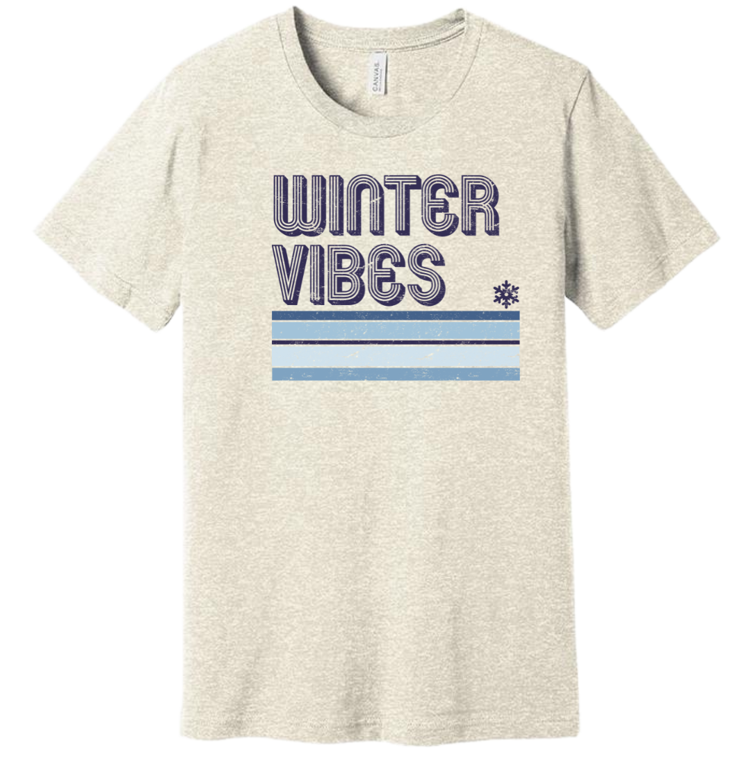 Winter Vibes Dressing Festive oatmeal tee