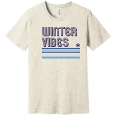 Winter Vibes Dressing Festive oatmeal tee