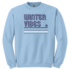 Winter Vibes Dressing Festive light blue tee