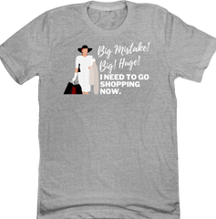 Big Mistake Dressing Festive grey tee