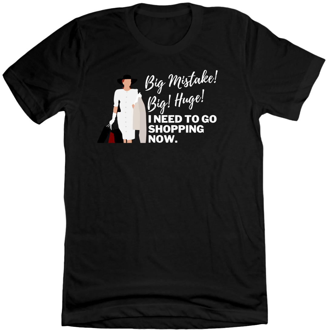 Big Mistake Dressing Festive black tee