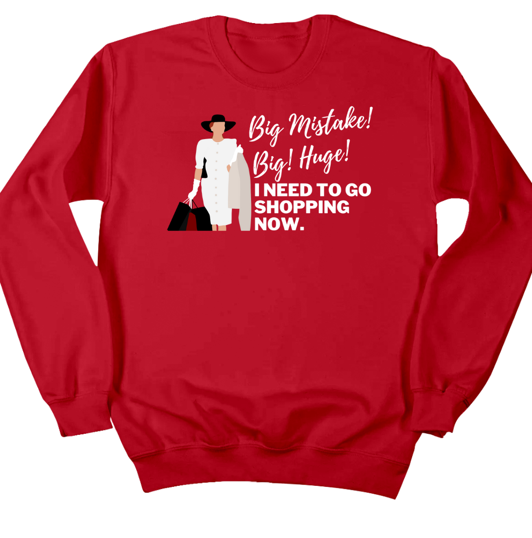 Big Mistake Dressing Festive red crew