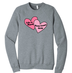 Life's Hard Rom Com's Help Dressing Festive grey crew