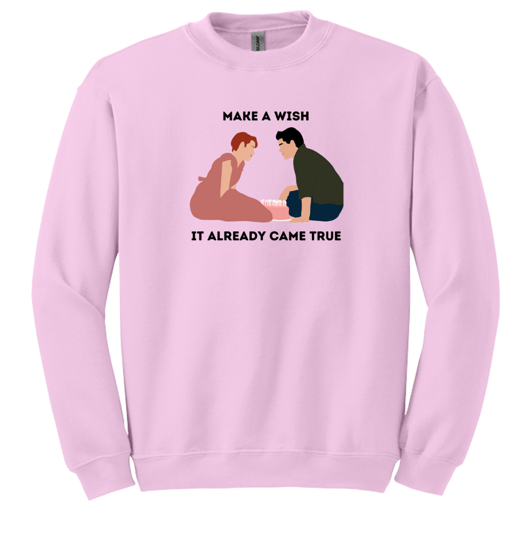 Dressing Festive Make a Wish pink crew