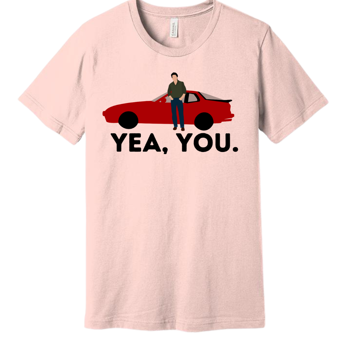 Yea, You Dressing Festive pink tee