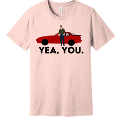 Yea, You Dressing Festive pink tee