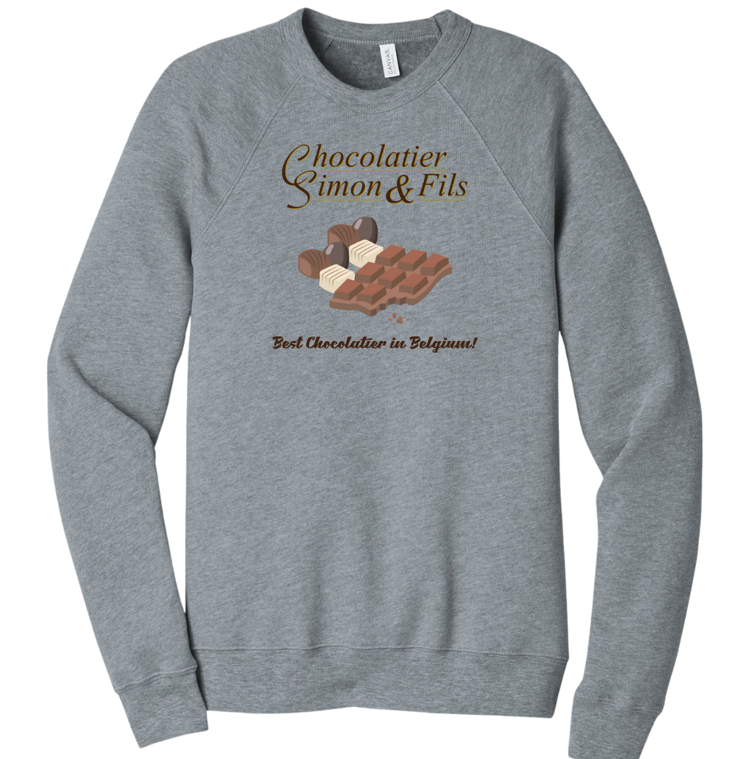 Chocolatier Simon & Fils Hallmark Dressing Festive grey crew