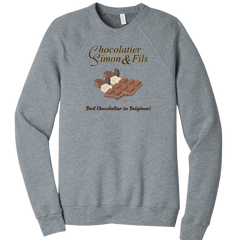 Chocolatier Simon & Fils Hallmark Dressing Festive grey crew