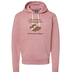 Chocolatier Simon & Fils Hallmark Dressing Festive dusty rose hoddie
