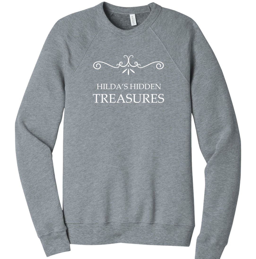 Hilda's Hidden Treasures Dressing Festive grey crew