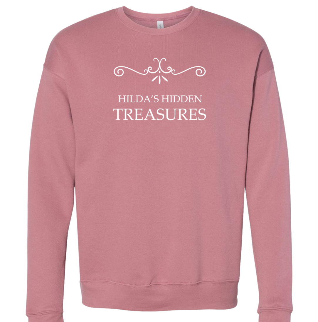 Hilda's Hidden Treasures Dressing Festive mauve crew