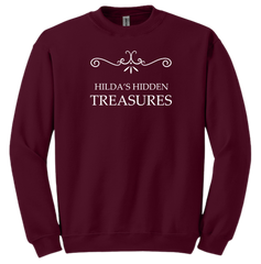 Hilda's Hidden Treasures Dressing Festive maroon crew