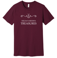 Hilda's Hidden Treasures Dressing Festive maroon tee