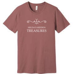 Hilda's Hidden Treasures Dressing Festive mauve tee