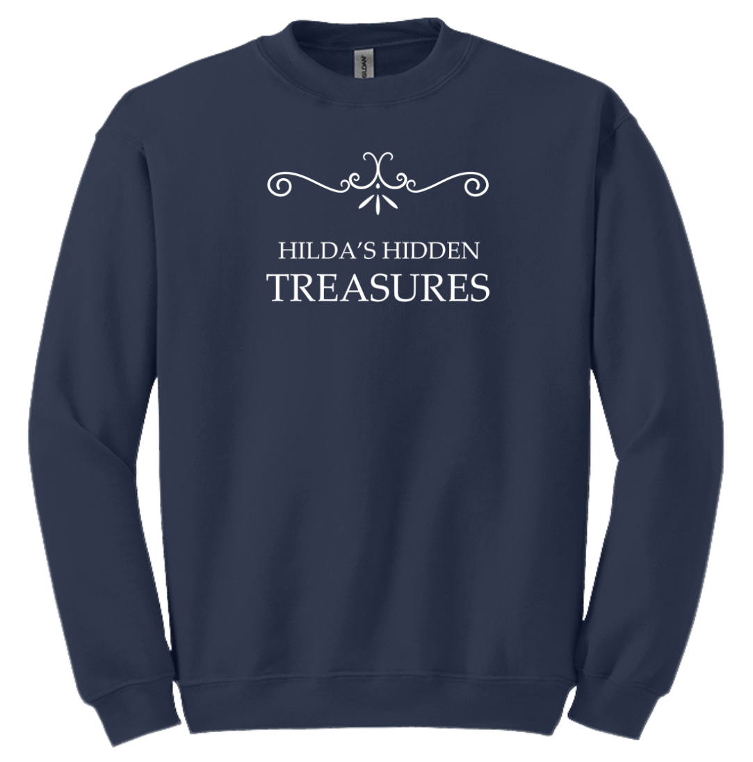 Hilda's Hidden Treasures Dressing Festive navy crew