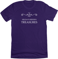 Hilda's Hidden Treasures Dressing Festive Purple tee