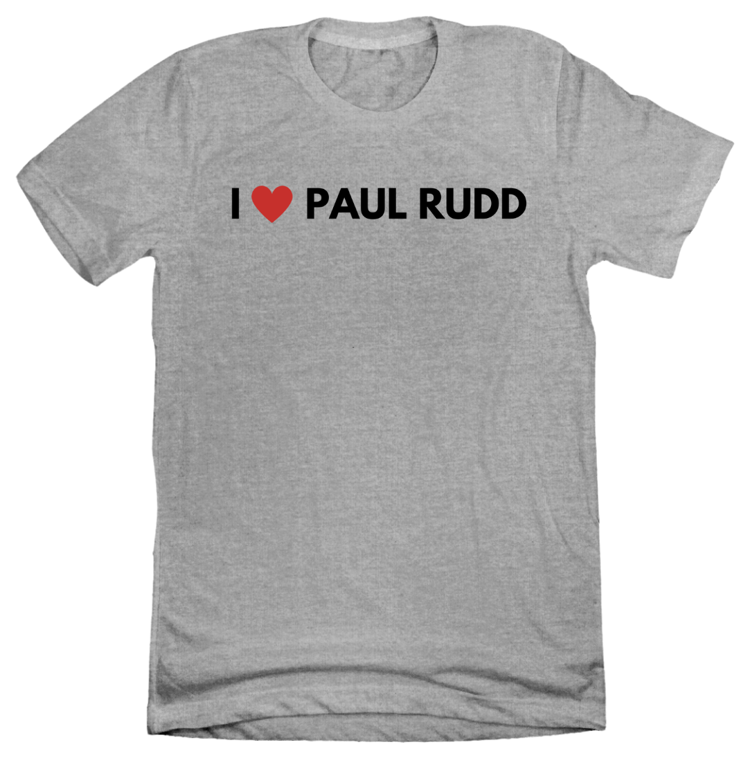 I Heart Paul Rudd Dressing Festive grey tee